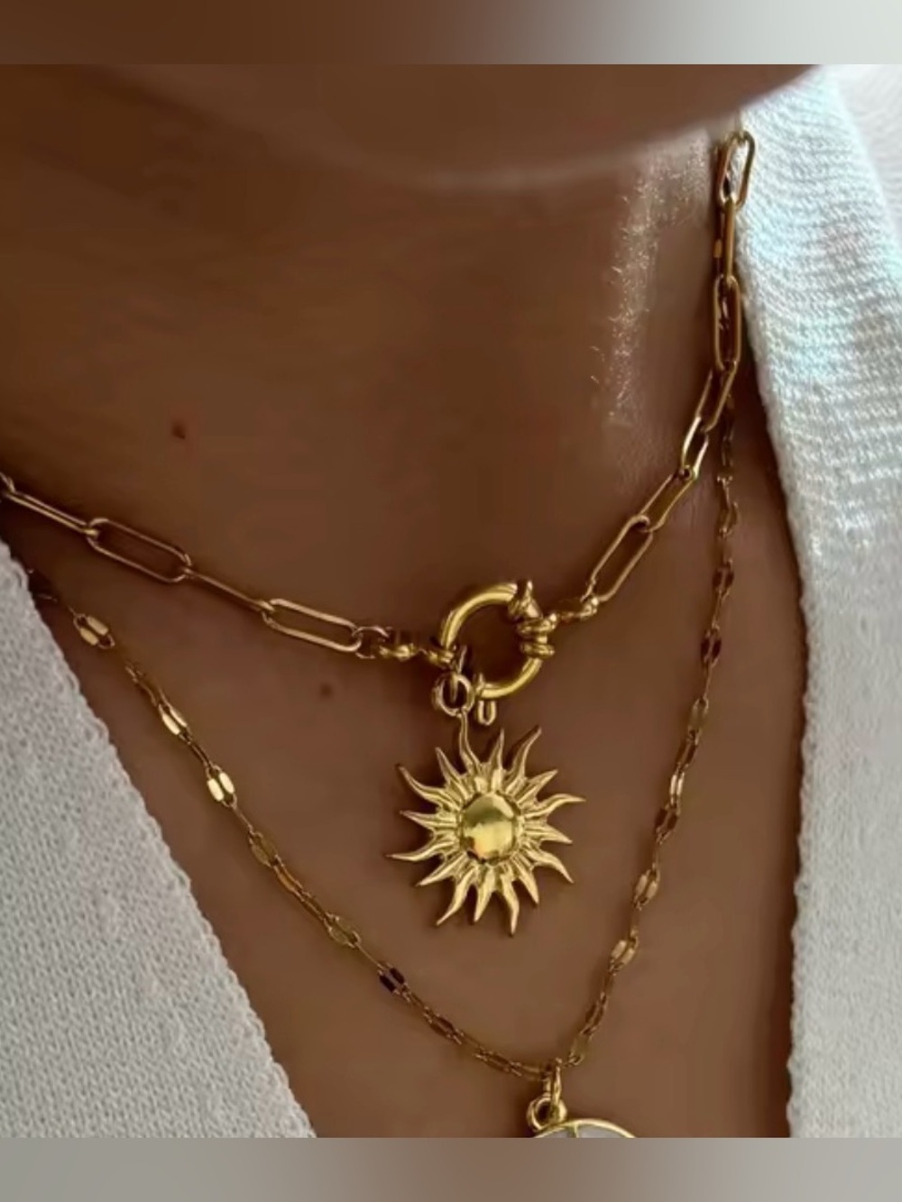 New Necklace! Sun Flower Stainless Steel Sun Flower